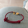 金六福吉祥小馬本命年紅繩手鏈護身符新年女士禮物送女生足銀情侶款手繩一對 曬單實(shí)拍圖
