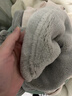 ibaby嬰兒蓋毯寶寶午睡毯兒童幼兒園蓋毯素色牛奶絨毯子-雨霧灰 曬單實(shí)拍圖
