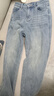 百圖（betu）女裝2025年冬季新款牛仔褲顯瘦高腰潮流直筒牛仔褲褲子女2510X07 曬單實(shí)拍圖