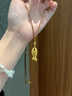 海上羅孚黃金小黃魚(yú)項鏈女士輕奢設計感999足金小金魚(yú)吊墜鎖骨鏈送女友 克重多退少補勿拍 曬單實(shí)拍圖
