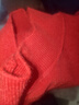 恒源祥高檔新款羊毛衫女半高領(lǐng)短款毛衣寬松顯瘦百搭大碼針織打底衫 半高領(lǐng)-酒紅色 厚款 3XL 140-150斤 曬單實(shí)拍圖