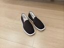 颯望正宗老北京布鞋男款高端輕奢2025新款千層底減震透氣一腳蹬防滑 黑底 41 曬單實(shí)拍圖