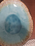 悠瓷（youcci）海藍冰裂8英寸異形陶瓷碗家用沙拉碗個(gè)性菜碗餐廳特色面條碗餐具 海藍-8英寸冰裂釉水滴碗 曬單實(shí)拍圖