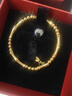 中國黃金（CHINA GOLD）竹節黃金手鏈女足金手串?huà)D女節38女神節禮物母親節 足金節節高升手鏈【配品牌禮盒】 金重約：2.2g 曬單實(shí)拍圖