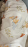 十月結晶嬰兒抱被可拆純棉內膽產(chǎn)房襁褓巾新生兒包被四季款 草莓兔90*90cm 曬單實(shí)拍圖