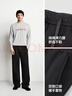 森馬（Semir）休閑褲男發(fā)熱抑菌針織衛褲寬松直筒褲25冬長(cháng)褲子百搭109725127104 曬單實(shí)拍圖