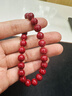普陀山【全透光】高含量天然晶體朱砂手串本命年手鏈男女款情侶節日禮物 曬單實(shí)拍圖