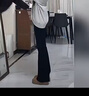 浪莎黑色微喇叭褲女冬季2025新款加絨加厚馬蹄褲高腰顯瘦休閑褲子 曬單實(shí)拍圖