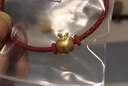 兆亮金蘋(píng)果轉運珠黃金手鏈3D硬足金蘋(píng)果手串 送女友圣誕節禮物 0.8克正負0.1（升級卡扣款） 曬單實(shí)拍圖