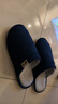 回力棉拖鞋男女士加絨秋冬季室內防臭滑保暖棉拖鞋HL0006藍色42-43碼 曬單實(shí)拍圖