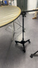 神牛適用于神牛攝影器材金屬兩用背景燈架攝影棚折疊地燈架底燈架影室燈配件 帶滑輪剎車(chē) 折疊燈架 曬單實(shí)拍圖