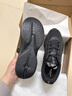 特步男子跑步鞋運動(dòng)鞋輕便減震春夏季防潑水革面跑鞋黑色 曬單實(shí)拍圖