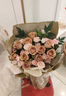 花旺鮮花速遞烏梅子醬玫瑰花生日禮物女友老婆全國同城配送 【心動(dòng)計劃】52朵卡布奇諾（拼心形）|dyn26 曬單實(shí)拍圖