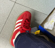阿迪達斯（adidas）（adidas）三葉草男女鞋GAZELLE INDOOR低幫休閑鞋IF1808紅白36.5 曬單實(shí)拍圖