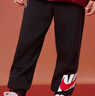 NIKE3BRAND 耐克男女童純棉針織長(cháng)褲2026春季側邊大logo兒童運動(dòng)褲 曬單實(shí)拍圖