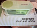 紐賽（NUSIGN）旋轉密封門(mén)雙孔卷筆刀 6.9-10.5mm粗細雙孔不掉屑卷筆器轉筆刀削筆器高顏值可視防臟 曠野綠 NS074 曬單實(shí)拍圖