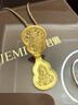 JEMPER君佩FALO葫蘆福佑護身佩吊墜古法手工黃金mini寶寶款吊墜項鏈 大日如來(lái) 金重約8.4g FL-XL-0058--01 曬單實(shí)拍圖