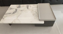 顧家家居（KUKA）現代意式芬迪白花色大理石茶幾客廳單抽隱藏設計茶幾PT7168 茶幾 曬單實(shí)拍圖