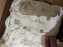 嫚熙（EMXEE）春夏季孕婦絲麻棉哺乳睡衣產(chǎn)婦產(chǎn)后月子服家居服套裝 小公主的花園夢(mèng)-有哺乳口 L（適穿115-135斤） 曬單實(shí)拍圖