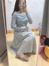 蹀愫（TIGRISSO）甜美減齡漆皮蝴蝶鞋中粗跟時(shí)裝包頭涼鞋女TA43109-52 暗粉色 36 230mm 曬單實(shí)拍圖