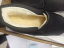 勵風(fēng)冬季老北京布鞋男千層底官方正品加厚羊毛防水保暖老人棉鞋黑色42 曬單實(shí)拍圖
