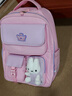 第九城堡小學(xué)生護脊書(shū)包女孩卡通兔子減負背包1-3-6年級男孩輕便兒童書(shū)包 曬單實(shí)拍圖