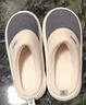 潔麗雅（Grace）棉拖鞋男士秋冬季室內防臭防滑居家保暖厚底踩屎感拖鞋男款冬天 曬單實(shí)拍圖