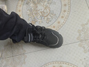 韓談馬丁靴高幫男鞋秋季戶(hù)外登山防水防滑運動(dòng)增高冬季加絨保暖棉鞋 黑色【單鞋】 42 曬單實(shí)拍圖