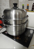 九陽(yáng)（Joyoung）蒸鍋不銹鋼雙層蒸鍋蒸魚(yú)蒸饅頭包子家用不銹鋼蒸蒸籠大容量28CM 曬單實(shí)拍圖