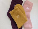 貓人3雙裝35%羊毛襪子女秋冬中筒毛圈襪加厚保暖襪睡眠襪女士月子襪 曬單實(shí)拍圖