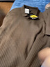 BG GLAMURB輕奢品牌男士polo衫夏季桑蠶絲針織短袖T恤商務(wù)條紋純色翻領(lǐng)休閑 卡其 L 170建議115-130斤 曬單實(shí)拍圖