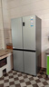 海爾（Haier）冰箱四開(kāi)門(mén)多門(mén)雙變頻風(fēng)冷無(wú)霜凈味保鮮節能省電雙開(kāi)門(mén)一級能效家用大容量十字對開(kāi)門(mén)電冰箱 【水晶銀477升 母嬰三檔變溫 黑金凈化】 曬單實(shí)拍圖