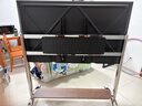 卡步特（CABTE）60-110英寸電視移動(dòng)推車(chē) 電視支架不銹鋼電視支架移動(dòng)電視柜帶輪推車(chē)藝術(shù)支架適用電視推車(chē) 曬單實(shí)拍圖