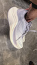 安踏女鞋葉子6跑步鞋女2026春秋季新款加厚密網(wǎng)厚底增高休閑運動(dòng)鞋子 -3象牙白/淡紫灰【密網(wǎng)加厚版】 38 曬單實(shí)拍圖