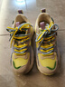 圖瓦西2026春季新款厚底阿甘鞋女黃色雙鞋帶松糕休閑潮鞋運動(dòng)德訓老爹鞋 黃色 39 (245mm) 曬單實(shí)拍圖
