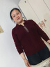 簡(jiǎn)狐春秋季中老年女裝媽媽長(cháng)袖毛衣中年女時(shí)尚針織衫休閑百搭上衣秋裝 曬單實(shí)拍圖