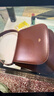 UNIFINE板栗包女復古單肩斜挎包小眾設計馬鞍包原創(chuàng  )包包送女友生日禮物 安克拉紅 小號 曬單實(shí)拍圖