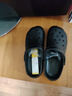 利達妮（TZLDN）厚底洞洞鞋男士夏季外穿沙灘涼鞋防滑防臭eva包頭拖鞋手術(shù)室專(zhuān)用 沉穩黑 42 -43【標準碼】 曬單實(shí)拍圖