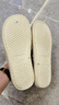 果洛菲四季棉麻布藝拖鞋男士家用居家夏天室內情侶開(kāi)口棉拖鞋 米色40-41 曬單實(shí)拍圖