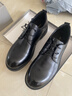 紅蜻蜓正裝皮鞋商務(wù)男士大頭德比鞋婚鞋新郎鞋WHA35280黑色44 曬單實(shí)拍圖