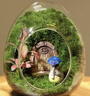 綠蔭巷子苔蘚微景觀(guān)生態(tài)瓶私人草坪桌面迷你盆栽辦公室創(chuàng  )意教師節禮物神奇 【成品】蛋殼微景C款+房門(mén)+龍貓 曬單實(shí)拍圖