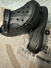 卡駱馳（CROCS）貝雅云彩女士洞洞鞋休閑鞋|208186 黑色-001    39 (250mm)   曬單實(shí)拍圖