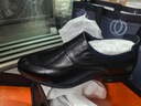老人頭（LAORENTOU）皮鞋男休閑鞋春秋頭層牛皮商務(wù)正裝鞋套腳英倫男鞋 LA12276 黑42 曬單實(shí)拍圖