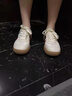 SUSTYLE奢侈高端品牌高檔德訓鞋2025夏新女款小白鞋平底鞋板鞋運動(dòng)鞋女 7088米蘭 38 曬單實(shí)拍圖