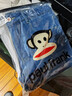 大嘴猴（paul frank）牛仔褲男士秋冬季褲子男美式復古潮牌休閑褲男褲修身長(cháng)褲藍色加絨 曬單實(shí)拍圖