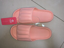 潔麗雅（Grace）居家情侶加厚拖鞋簡(jiǎn)約清新馬卡龍色男女款涼拖涼拖鞋 淺粉 40/41 曬單實(shí)拍圖