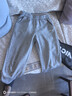 361°年裝兒童長(cháng)褲男3-14歲針織加絨保暖彈力褲 灰160 曬單實(shí)拍圖
