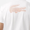 LACOSTE法國鱷魚(yú)男裝26春季新款簡(jiǎn)約舒適短袖運動(dòng)T恤|TH0003 49T/白色/桔色 L 5 曬單實(shí)拍圖