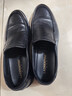 老人頭（LAORENTOU）商務(wù)休閑皮鞋男春秋季透氣軟底牛皮正裝婚禮鞋爸爸鞋 A90192 黑41 曬單實(shí)拍圖