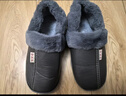 俞兆林（YUZHAOLIN）棉拖鞋女居家保暖棉鞋男pu防水包跟月子拖鞋 YS102 曬單實(shí)拍圖